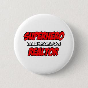 Macaron Rond 5 Cm Superhero...Realtor
