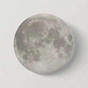 Macaron Rond 5 Cm Superlune dans le ciel noir