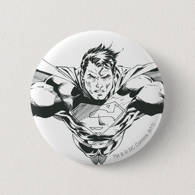 Macaron Rond 5 Cm Superman 60 (Devant)