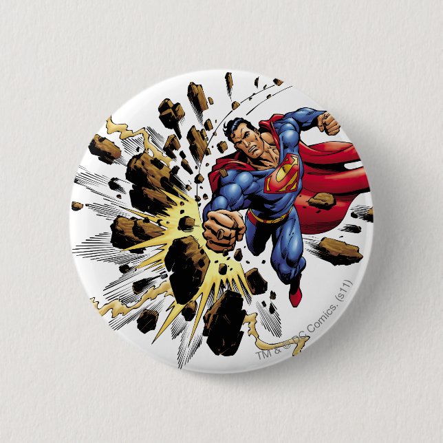 Macaron Rond 5 Cm Superman 68 (Devant)