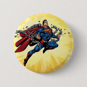 Macaron Rond 5 Cm Superman brise les chaînes