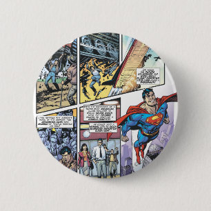 Macaron Rond 5 Cm Superman Comic Panel - Clark's Origins 2