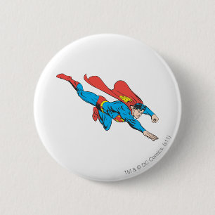 Macaron Rond 5 Cm Superman Dives Right