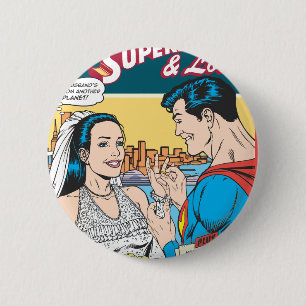 Macaron Rond 5 Cm Superman et Lois Comics
