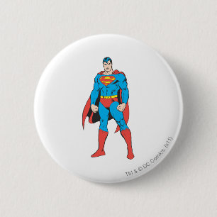 Macaron Rond 5 Cm Superman Standing