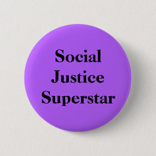 Macaron Rond 5 Cm Superstar de justice sociale