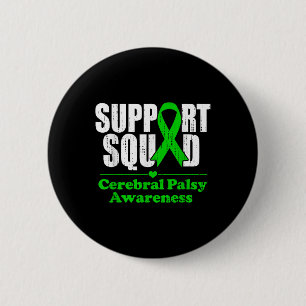 Macaron Rond 5 Cm Support Cérébral Palsy Cp Mois de sensibilisation