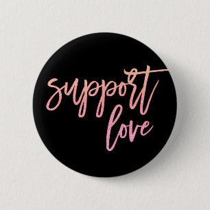 Macaron Rond 5 Cm Support de devis Love Gay pride Sunset Pink Partie