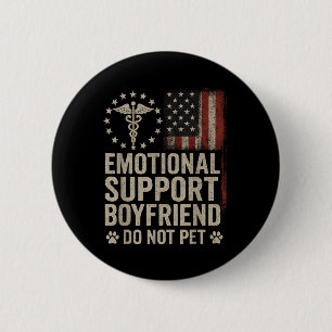 Macaron Rond 5 Cm Support Émotionnel Boyfriend Ne Pet Pas Amusant Bf