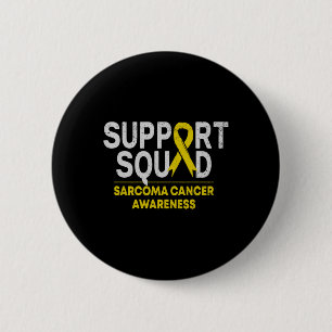 Macaron Rond 5 Cm Support Squad Sarcoma Cancer Awareness Yellow Ribb