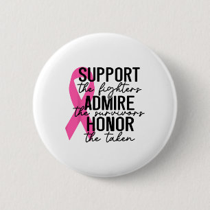 Macaron Rond 5 Cm Support The Fighters Amire The Survivors Breast C