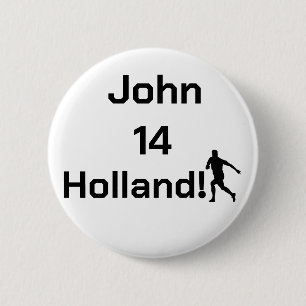 Macaron Rond 5 Cm Supporter minimaliste personnalisé Oranje