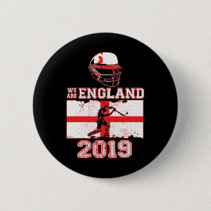 Macaron Rond 5 Cm Supporters de l'équipe de cricket d'Angleterre Nou