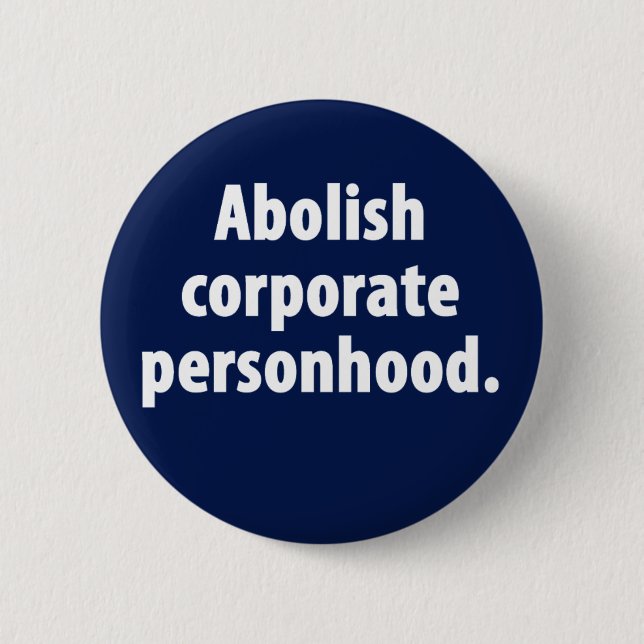 Macaron Rond 5 Cm Supprimez le bouton d'entreprise de Personhood (Devant)