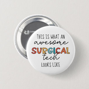 Macaron Rond 5 Cm Surgical Technologist Funny Surgery OR Tech Gifts