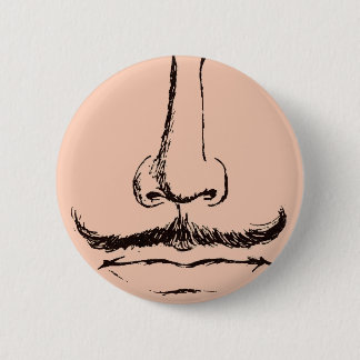 Macaron Rond 5 Cm Surrealist Pinback de moustache