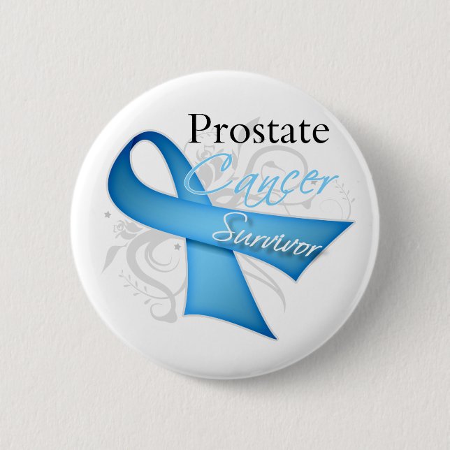 Macaron Rond 5 Cm Survivant - Cancer de la prostate (Devant)