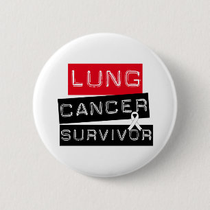 Macaron Rond 5 Cm Survivant de cancer de poumon