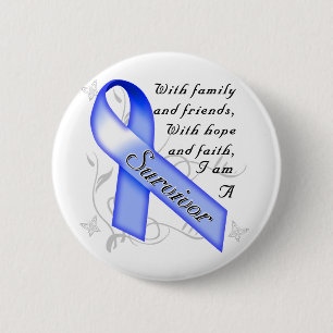 Macaron Rond 5 Cm Survivant de cancer du colon