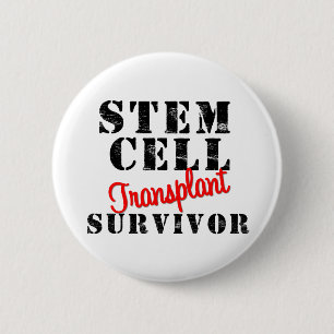 Macaron Rond 5 Cm Survivant de la transplantation - Cellule souches