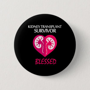 Macaron Rond 5 Cm Survivant de la transplantation de maladie