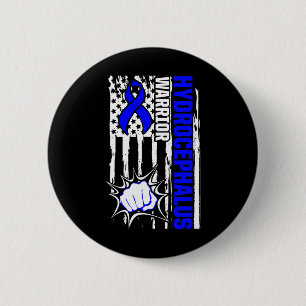 Macaron Rond 5 Cm Survivant de l'hydrocéphalie Inspirer le guerrier 