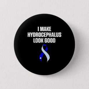 Macaron Rond 5 Cm Survivant de l'hydrocéphalie Regardez bien Guerrie
