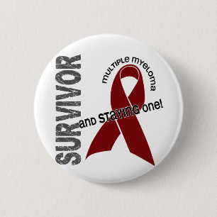Macaron Rond 5 Cm Survivant de myélome multiple
