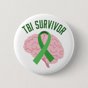Macaron Rond 5 Cm Survivant de TBI