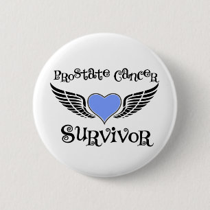 Macaron Rond 5 Cm Survivant du cancer de la prostate