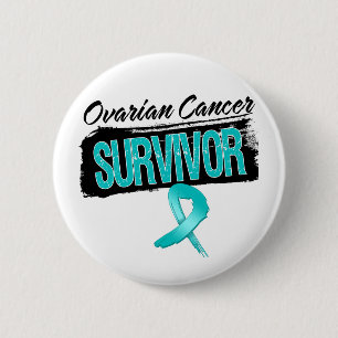 Macaron Rond 5 Cm Survivant du cancer de l'ovaire cool
