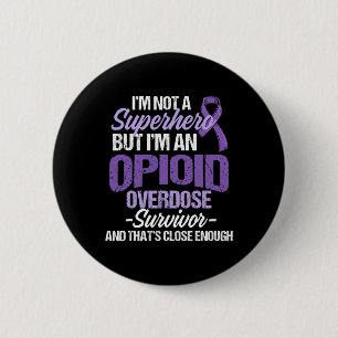 Macaron Rond 5 Cm Survivant du guerrier de sensibilisation à la surd