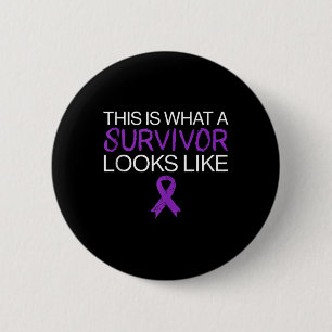 Macaron Rond 5 Cm Survivant Fighter Lupus Mois de sensibilisation Ri