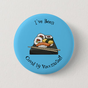 Macaron Rond 5 Cm Sushi cartoon illustration