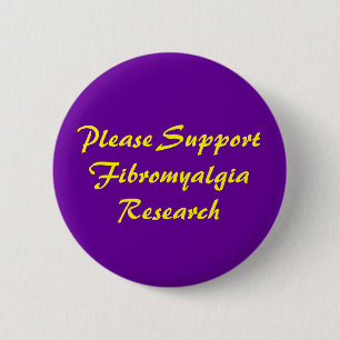 Macaron Rond 5 Cm Svp bouton de SupportFibromyalgiaResearch