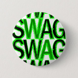 Macaron Rond 5 Cm Swag - Vert