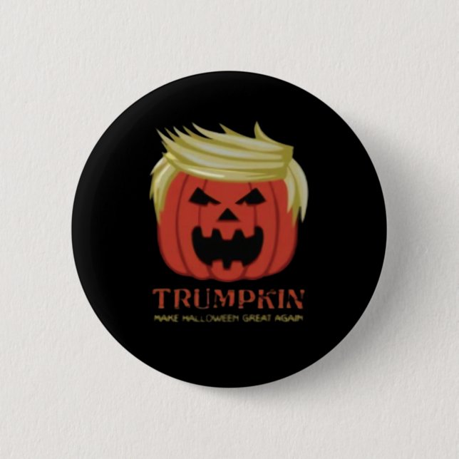 Macaron Rond 5 Cm Sweatshirt, Trumpkin, Merche d'Halloween (Devant)