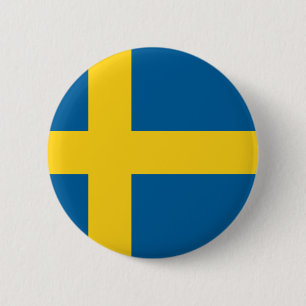 Macaron Rond 5 Cm sweden flag