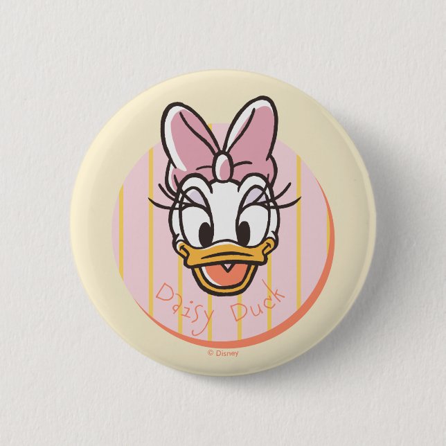 Macaron Rond 5 Cm Sweet and Sunny Daisy Duck Portrait (Devant)