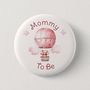 Macaron Rond 5 Cm Sweet Little Girl on the Way Baby shower