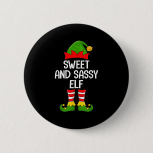 Macaron Rond 5 Cm Sweet Sy Elf Xmas Famille Correspondant Elf Squad 