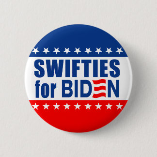Macaron Rond 5 Cm "SWIFTIES for BIDEN"
