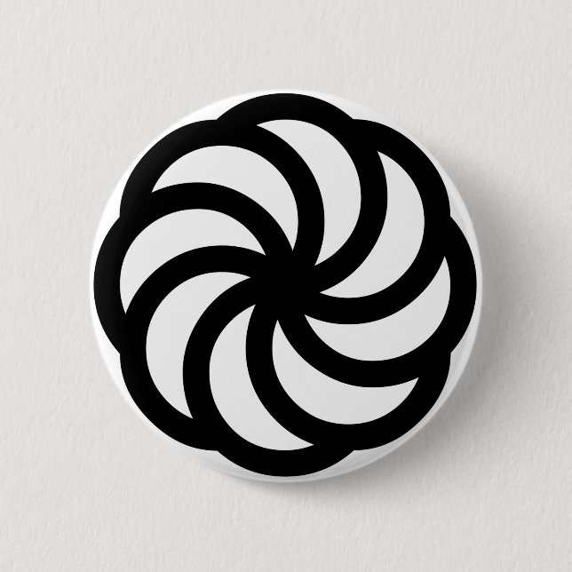 Macaron Rond 5 Cm Symbole arménien d'éternité (Devant)