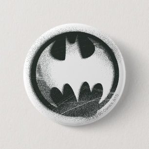 Macaron Rond 5 Cm Symbole Batman   Logo des symboles de pulvérisatio