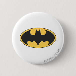 Macaron Rond 5 Cm Symbole Batman   Logo ovale