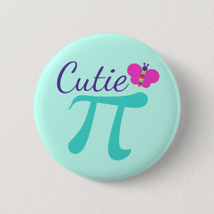 Macaron Rond 5 Cm Symbole Cutie Pi Pun mathématique