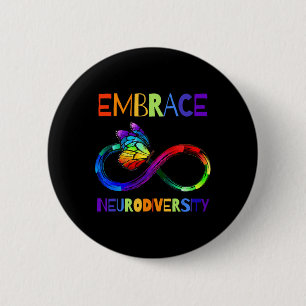 Macaron Rond 5 Cm Symbole d'acceptation de la sensibilisation sur l'