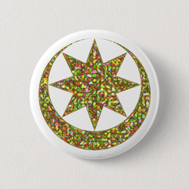 Macaron Rond 5 Cm Symbole d'Astarte Ishtar (Devant)