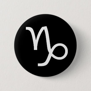 Macaron Rond 5 Cm Symbole de Capricorne