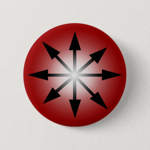 Macaron Rond 5 Cm Symbole de chaos